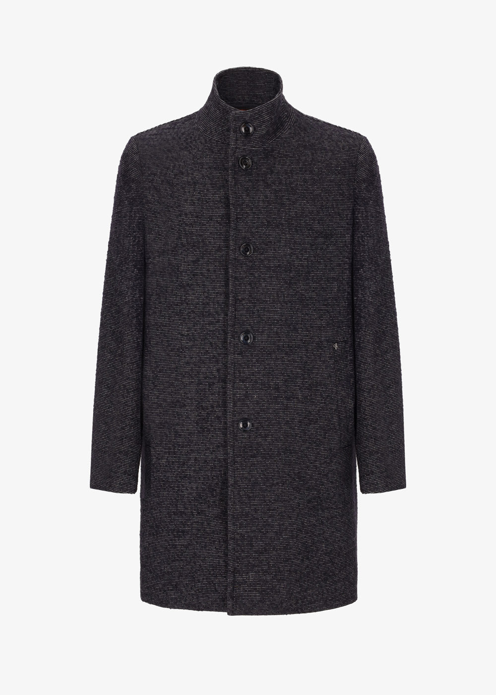 Bicerin Wool Bouclè Chest Neck Coat