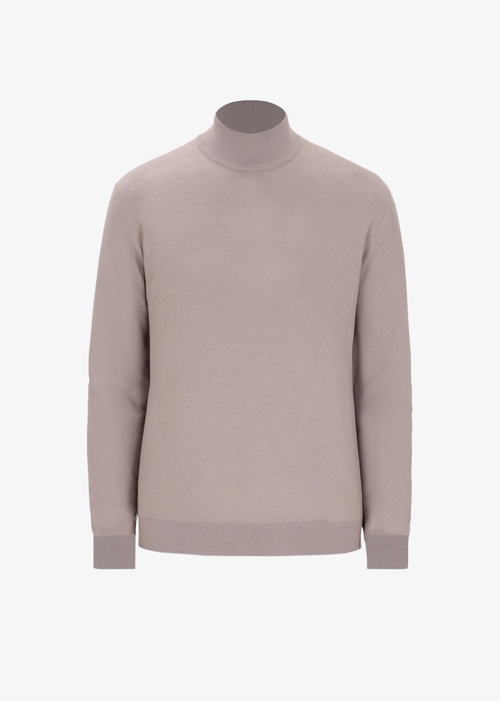 Double-Faced High-Neck Sweater Softouch