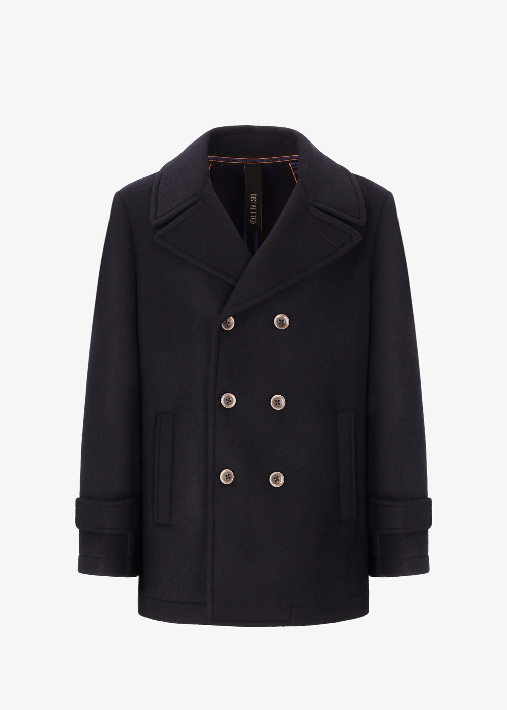 Peacoat Carlos aus Stretch-Wollstoff