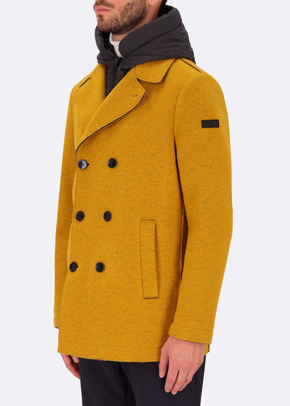 Mustard peacoat outlet