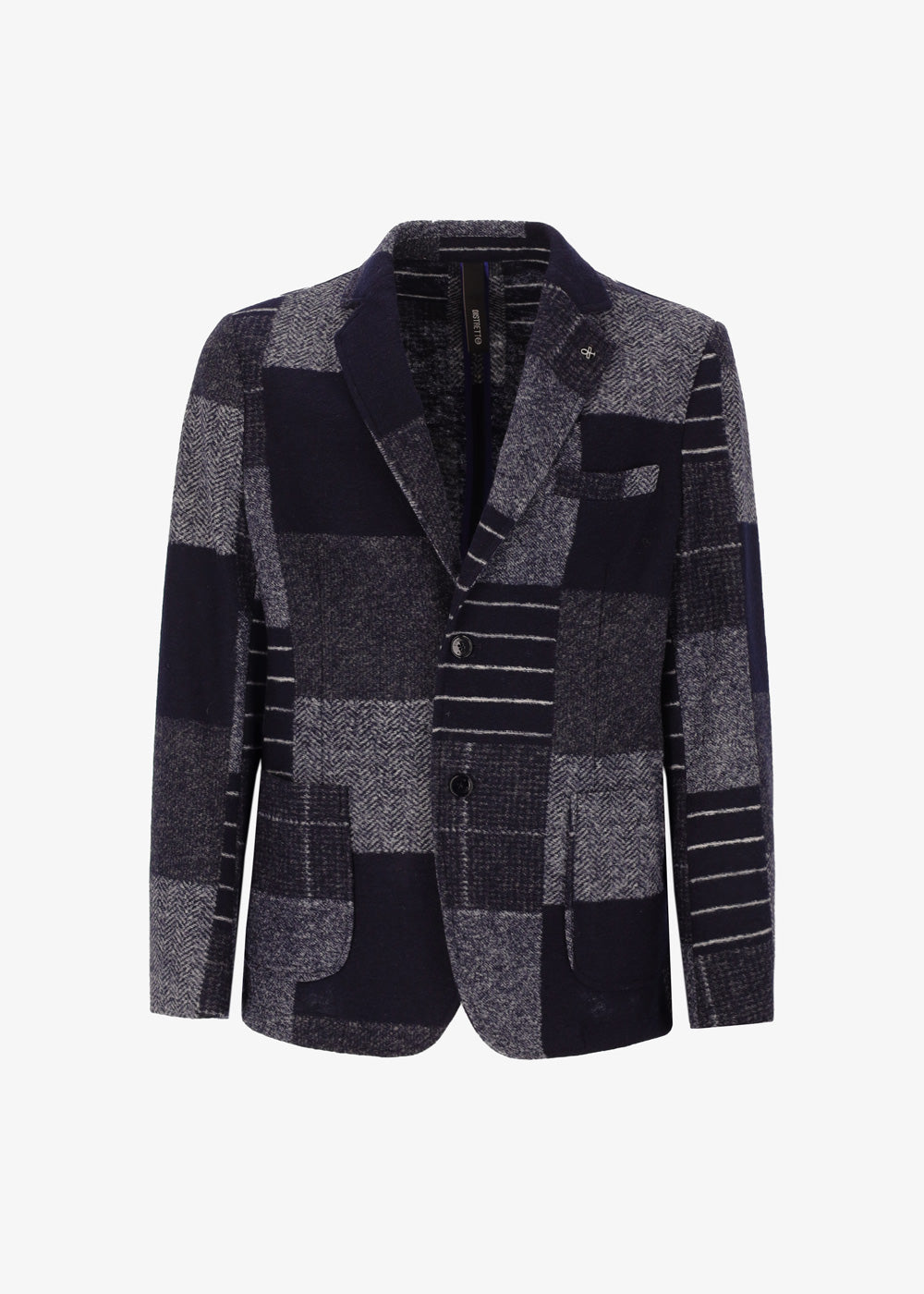 Patchwork Boiled Wool Jacket Giole