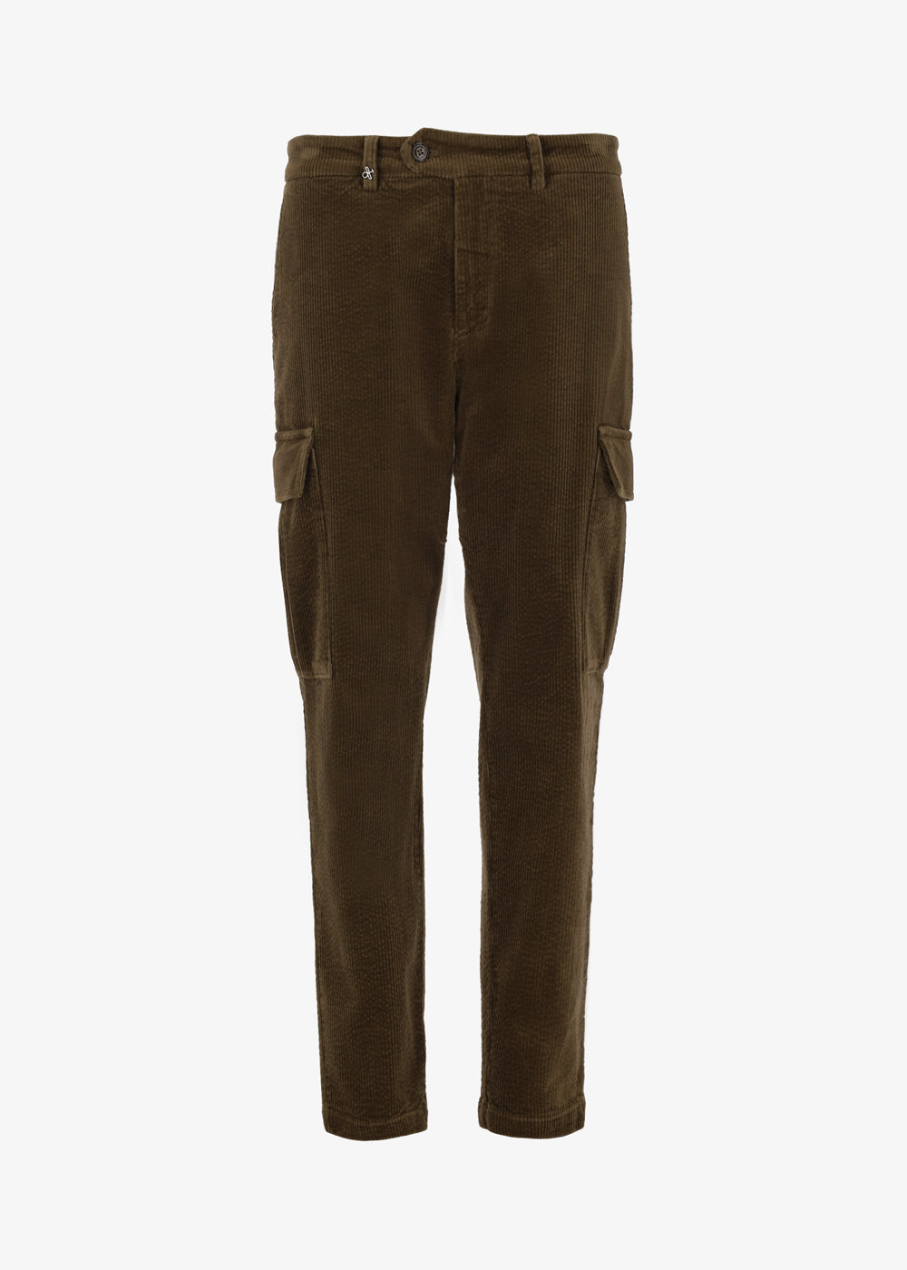 32" Pantalone  Langa Cargo in Velluto Stretch