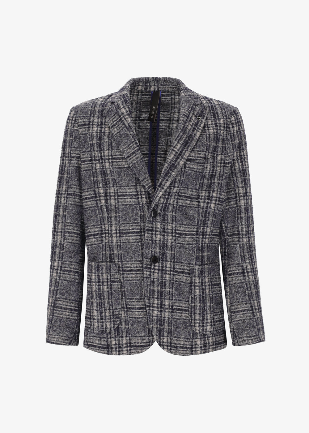 Two-Tone Tartan Boiled Wool Osea Jacket