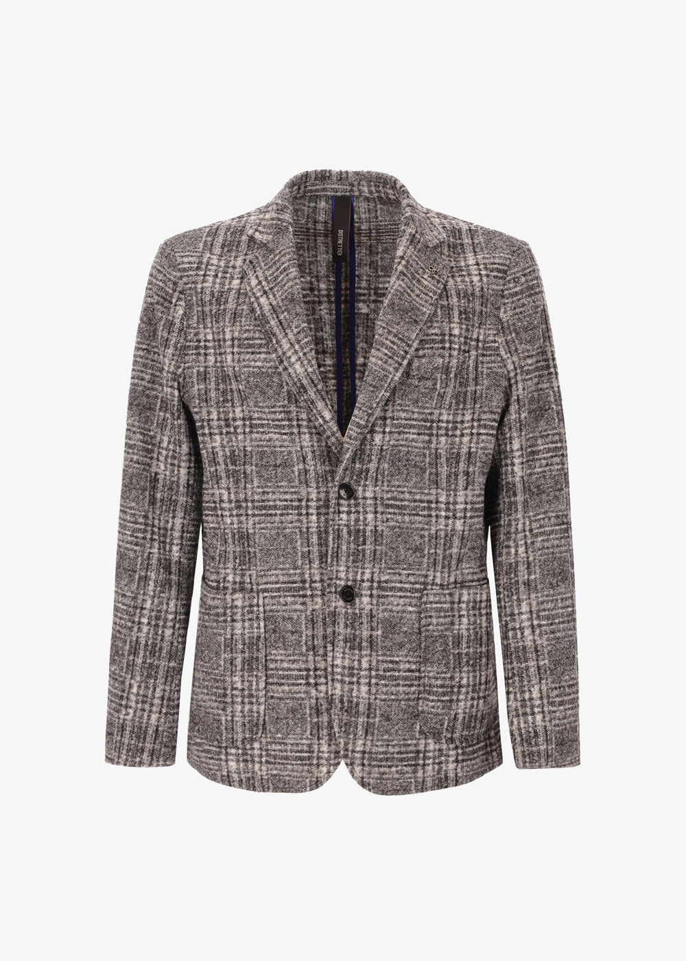 Two-Tone Tartan Boiled Wool Osea Jacket