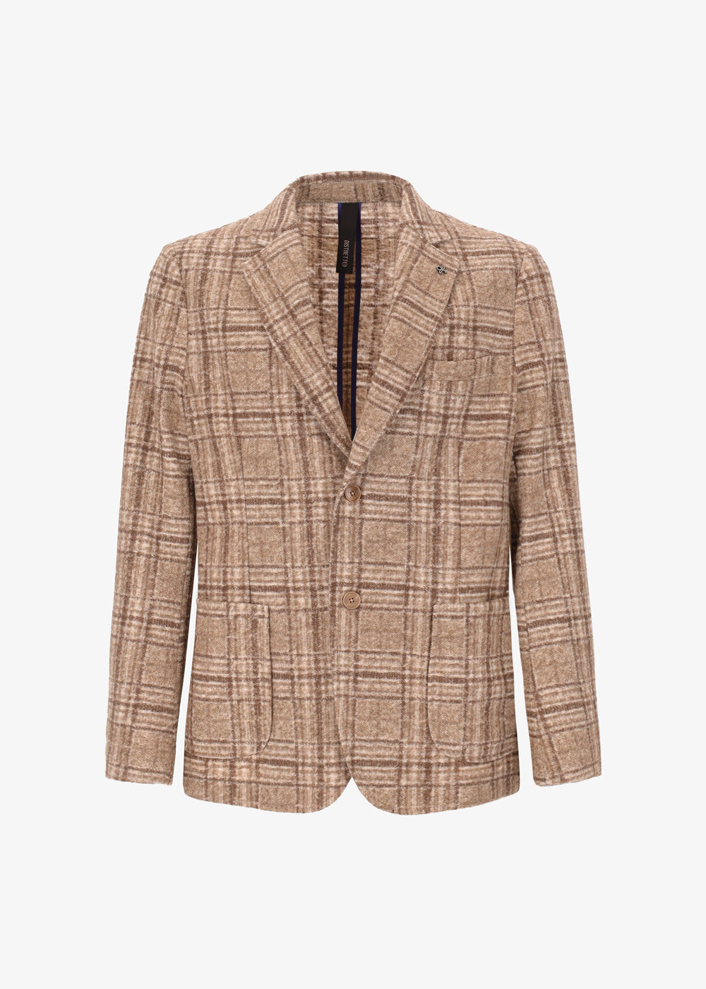 Two-Tone Tartan Boiled Wool Osea Jacket