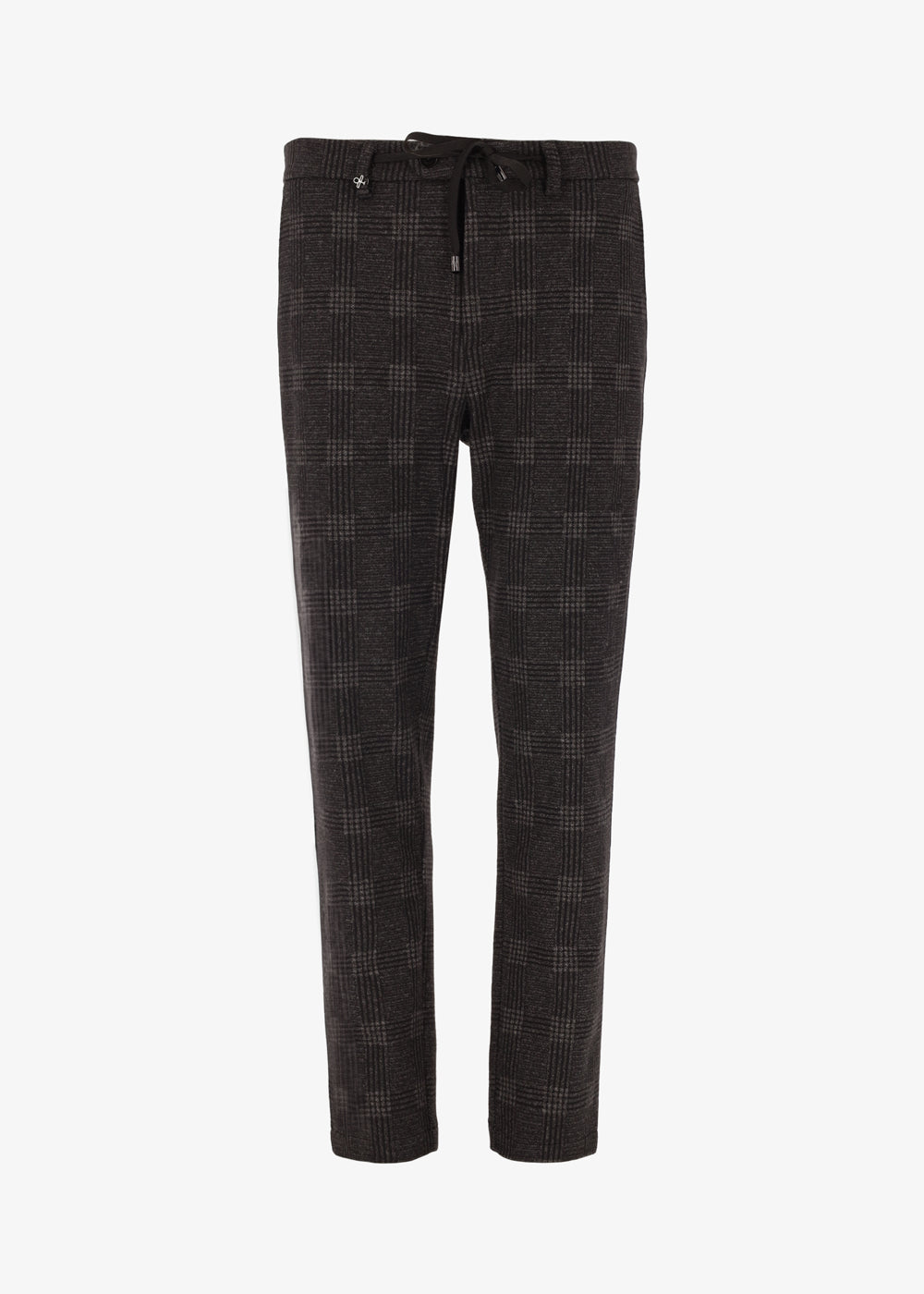 York Galles Trousers in Prince of Wales Stretch Jersey